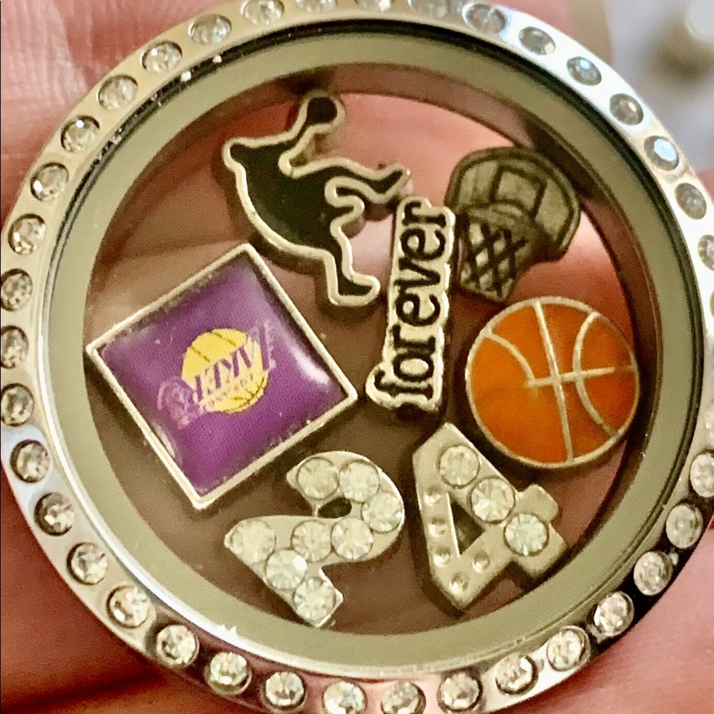 Kobe/Lakers Themed Floating Locket! With charms